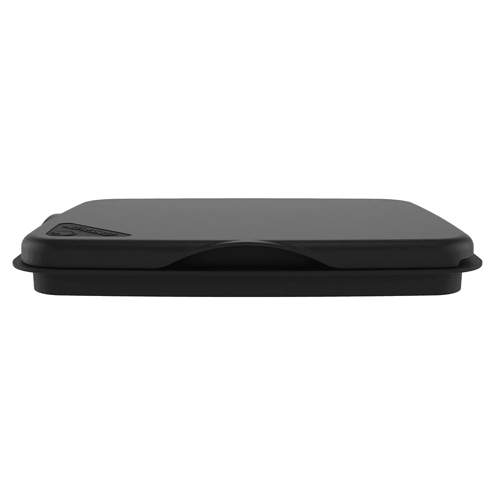 35/50 QT Waste Container Lid, Black Alt 2 - Image