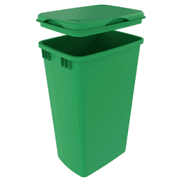 35/50 QT Waste Container Lid, Green Alt 4 - Image