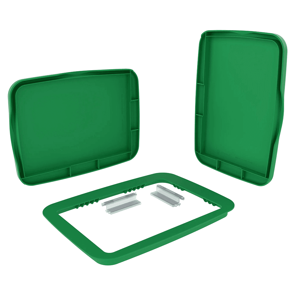 35/50 QT Waste Container Lid, Green Alt 5 - Image