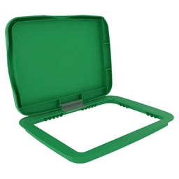 35/50 QT Waste Container Lid, Green Main - Image