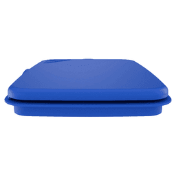 35/50 QT Waste Container Lid, Blue Alt 1 - Image