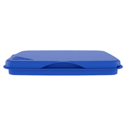 35/50 QT Waste Container Lid, Blue Alt 2 - Image