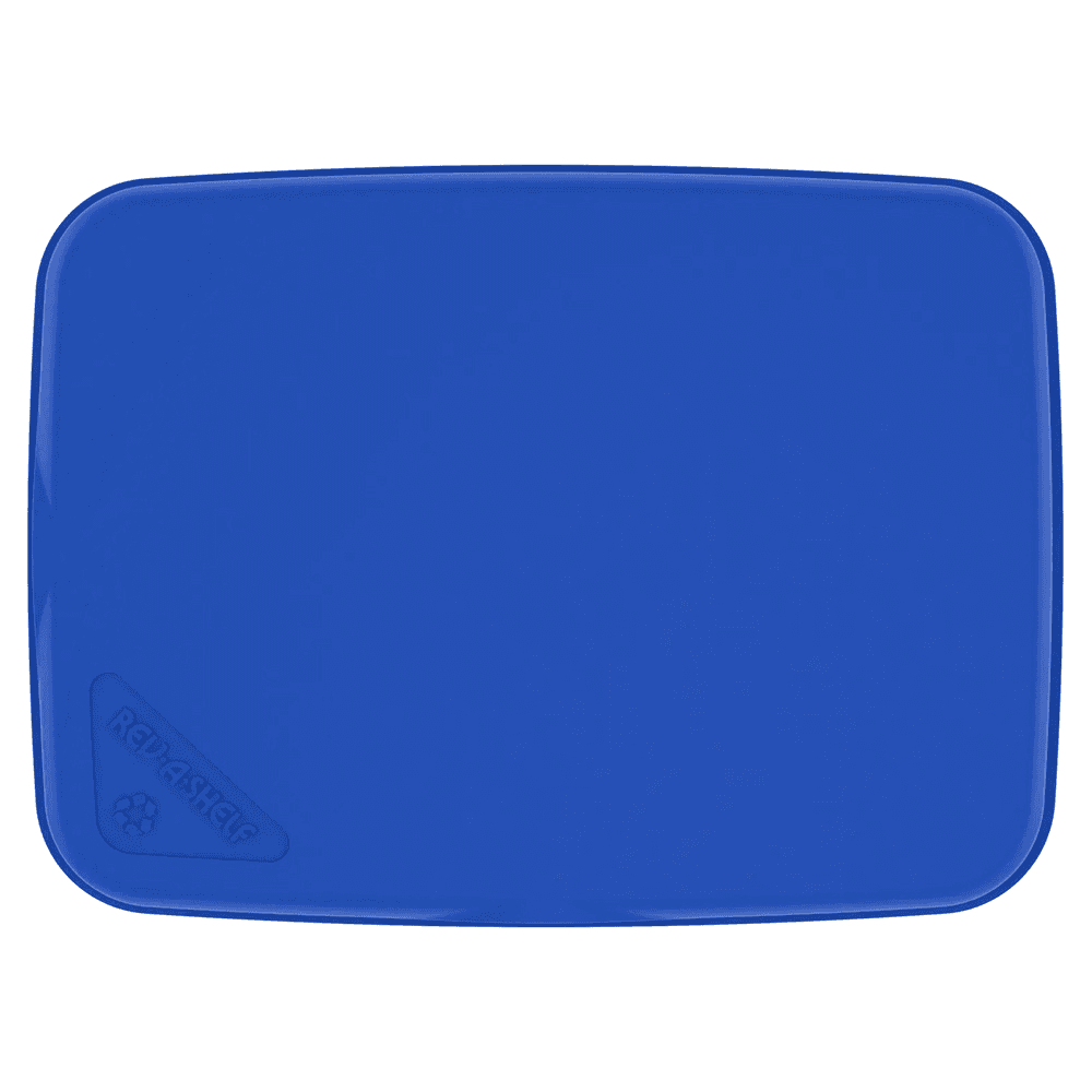 35/50 QT Waste Container Lid, Blue Alt 3 - Image