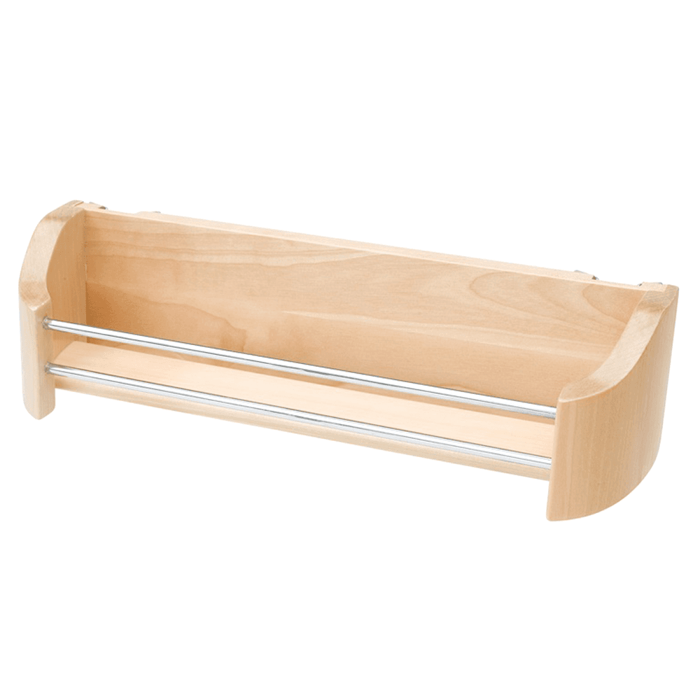 11" 1-Tier Wood Door Storage Tray with Screw Clips - Main Image