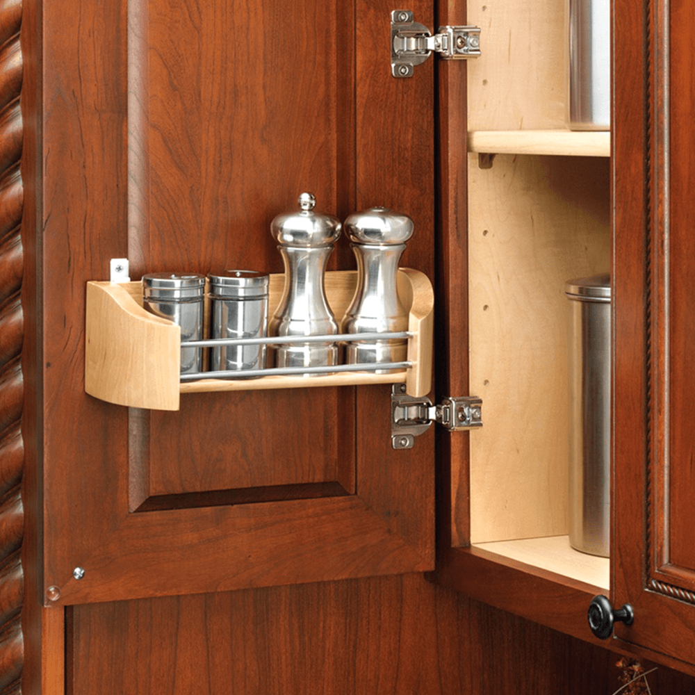 14" 1-Tier Wood Door Storage Tray with Screw Clips - Alt Image 2