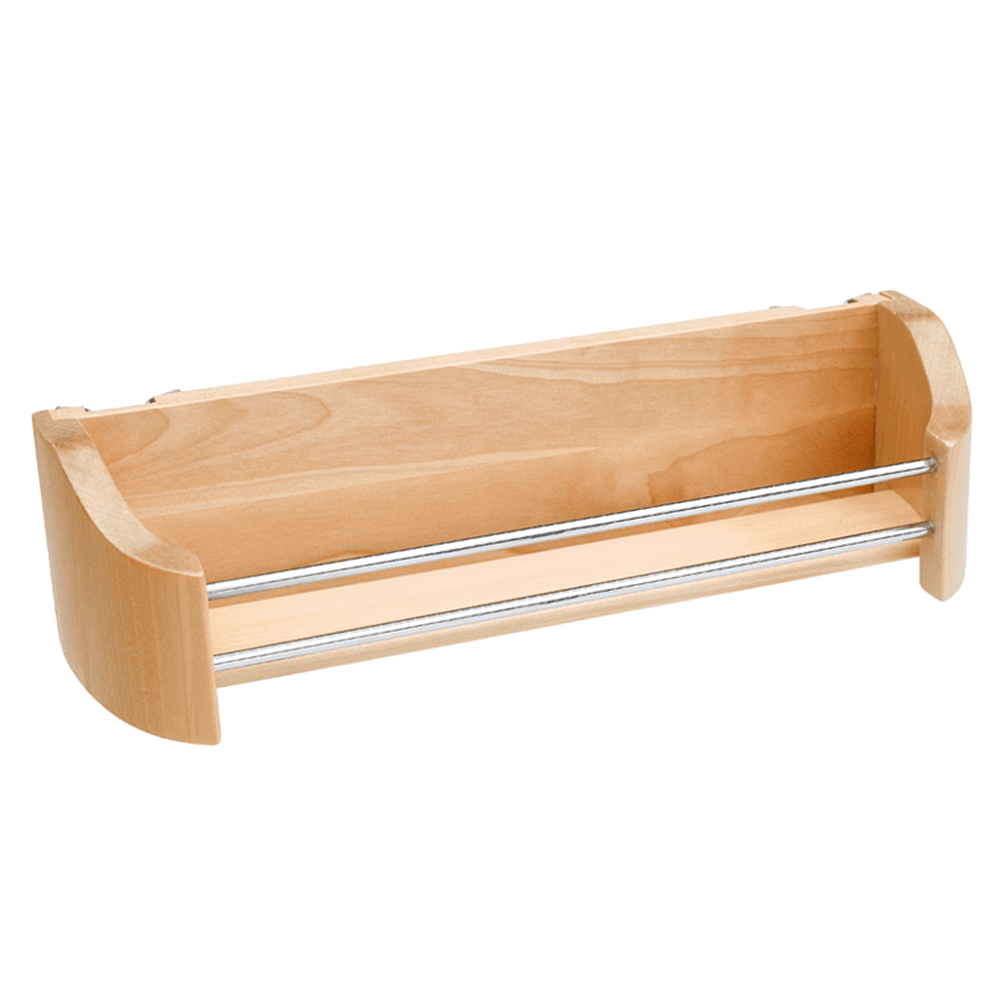 14" 1-Tier Wood Door Storage Tray with Screw Clips - Main Image