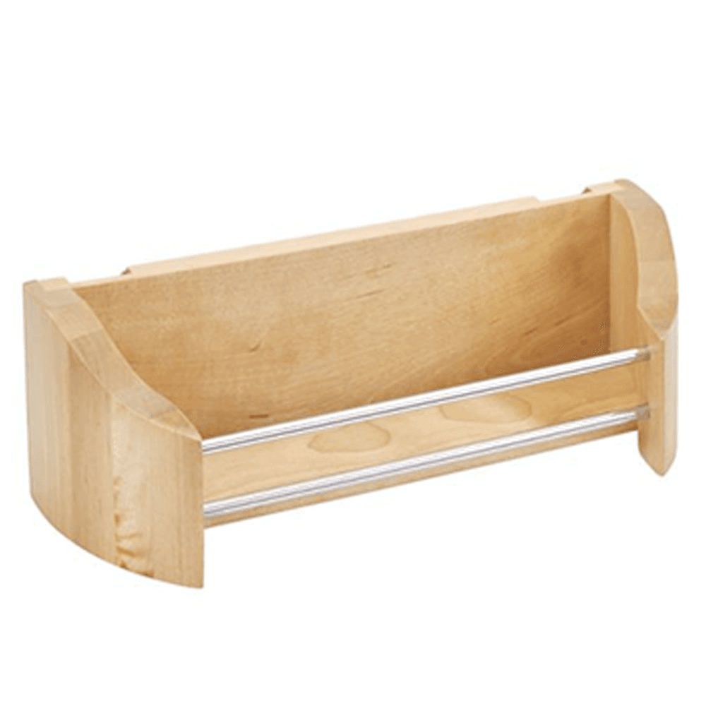 10-3/4" 1-Tier Wood Door Storage Tray with Screw Clips Bulk 5 - Main Image