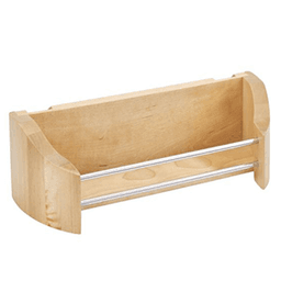10-3/4" 1-Tier Wood Door Storage Tray with Screw Clips Bulk 5 - Main Image