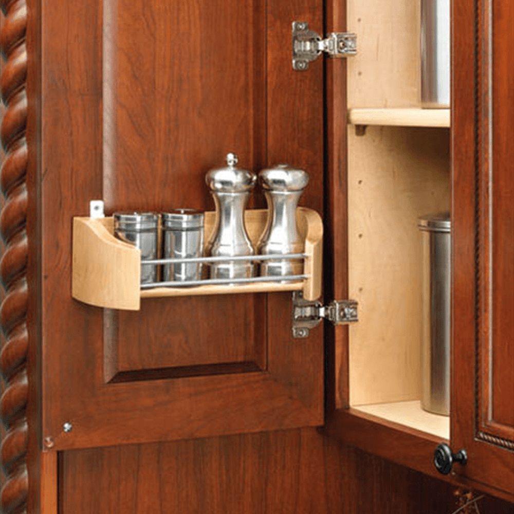 14" 1-Tier Wood Door Storage Tray with Screw Clips Bulk 5 - Alt Image 1