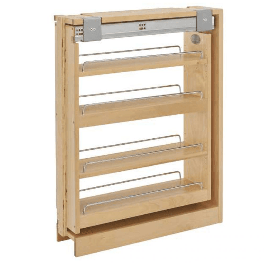 6" x 30" 4-Shelf Filler Pullout Organizer with BLUMOTION Soft-Closing, Wood - Main Image