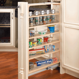 6" x 38-1/2" 6-Shelf Filler Pullout Organizer, Wood - Alt Image 2