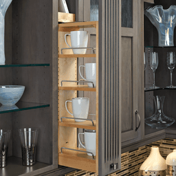 6" x 36" Filler Pullout Organizer, Wood - Alt Image 1