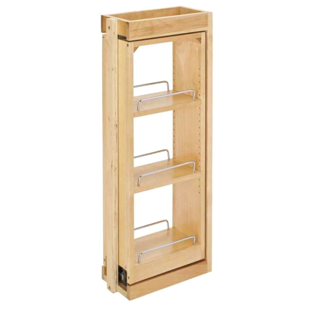 6" Filler Pullout Organizer with Soft-Closing, Wood - Main Image