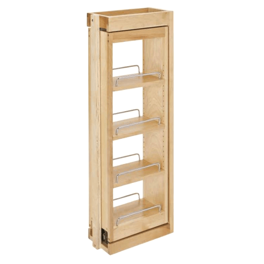 6" 3-Shelf Filler Pullout Organizer with Soft-Closing, Maple, 33" Height - Main Image