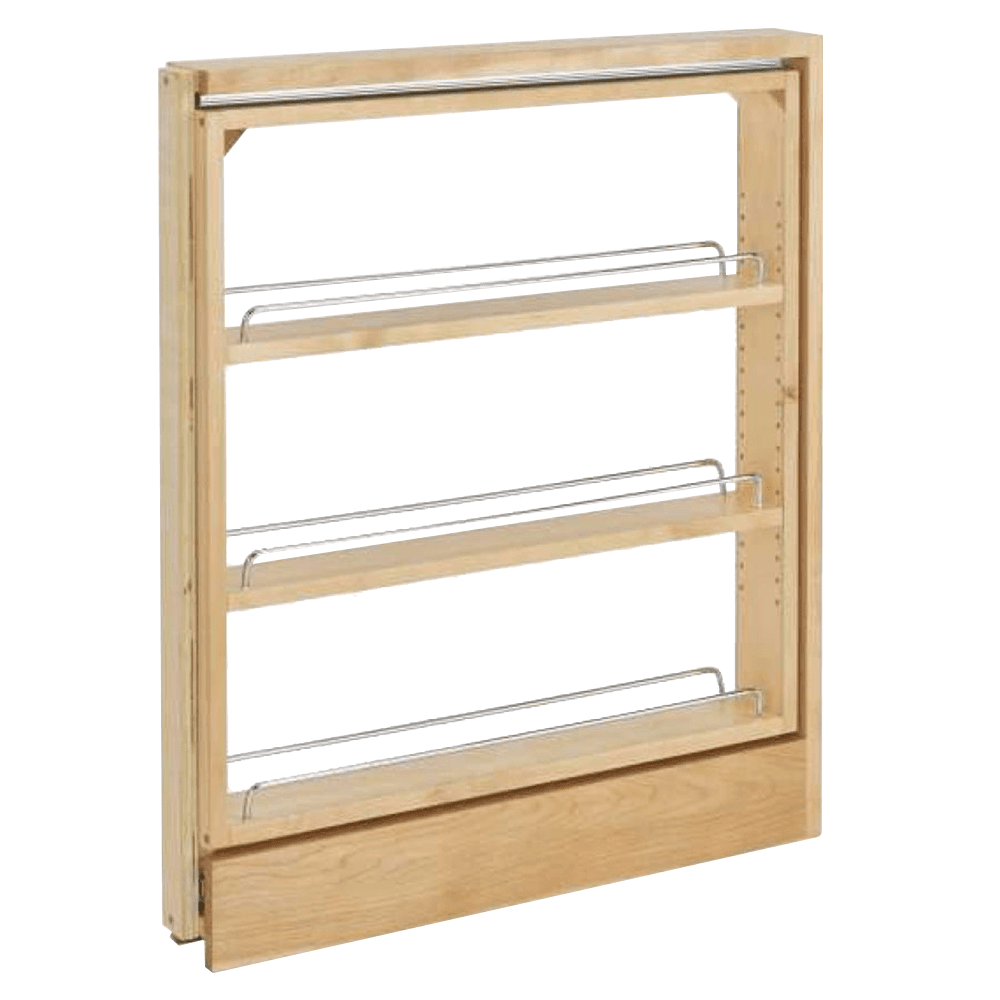 3" x 26-3/8" 3-Shelf Pullout Organizer, Maple - Main Image