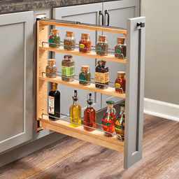 3" x 26-3/8" 3-Shelf Pullout Organizer, Maple - Alt Image 3