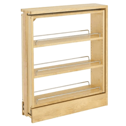 6" x 26-3/8" 3-Shelf Pullout Organizer, Maple - Main Image