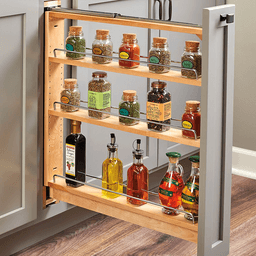 3" 3-Shelf Pullout Organizer with Soft-Closing, Wood - Alt Image 1