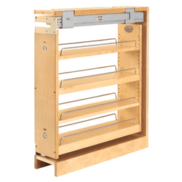 6" 3-Shelf Pullout Organizer with Soft-Closing, Wood - Main Image