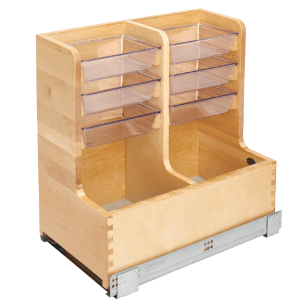 11-5/8" Pullout Organizer with Soft-Closing, Wood - Main Image