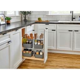 8-5/8" 444 Modular Base Cabinet Pull-Out Organizer with Soft-Close Alt 1 - Image