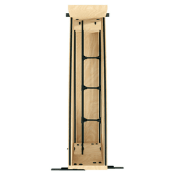 5" Craftsman Base Cabinet Pullout with Tray Divider/Foil Wrap Holder for 9" Base Cabinets, Light Brown Alt 4 - Image