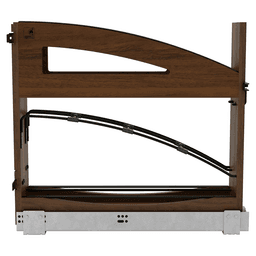 5" Craftsman Base Cabinet Pullout with Tray Divider/Foil Wrap Holder for 9" Base Cabinets, Dark Brown Alt 1 - Image