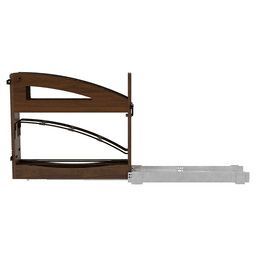 5" Craftsman Base Cabinet Pullout with Tray Divider/Foil Wrap Holder for 9" Base Cabinets, Dark Brown Alt 4 - Image