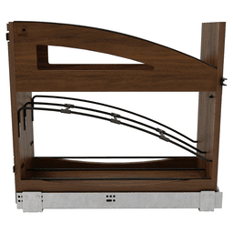 8" Craftsman Base Cabinet Pullout with Tray Divider/Foil Wrap Holder for 12" Base Cabinets, Dark Brown Alt 1 - Image