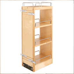 8" 3-Shelf Pullout Organizer with Soft-Closing, Wood - Main Image