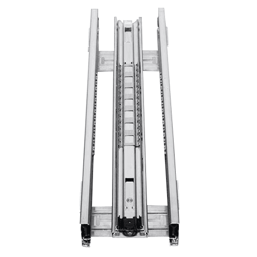 14" 3-Shelf Pullout Organizer with Rails, Wood - Alt Image 3