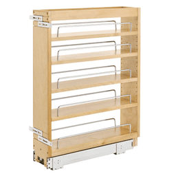 5" 3-Shelf Pullout Organizer, Wood - Main Image