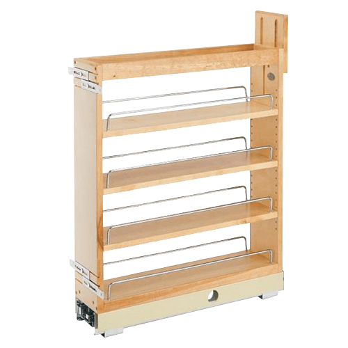 5" 3-Shelf Pullout Organizer with Soft-Closing, Wood - Main Image