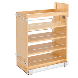 11-3/4" 3-Shelf Pullout Organizer with BLUMOTION Soft-Closing, Wood - Main Image