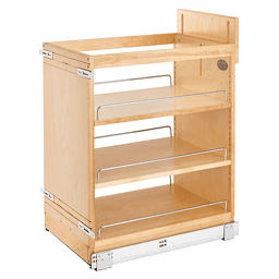 14-3/4" 3-Shelf Pullout Organizer with BLUMOTION Soft-Closing, Wood - Main Image