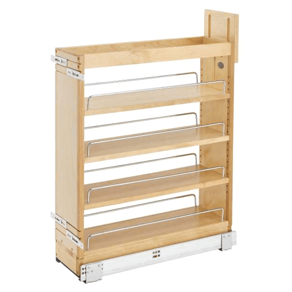 7-1/4" 3-Shelf Pullout Organizer with BLUMOTION Soft-Closing, Wood - Main Image