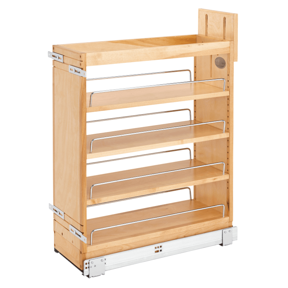 8-3/4" 3-Shelf Pullout Organizer with BLUMOTION Soft-Closing, Wood - Main Image