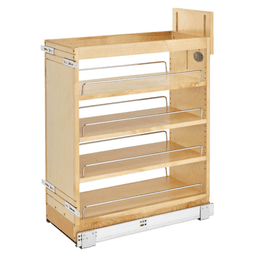 10-1/4" 3-Shelf Pullout Organizer with BLUMOTION Soft-Closing, Wood - Main Image