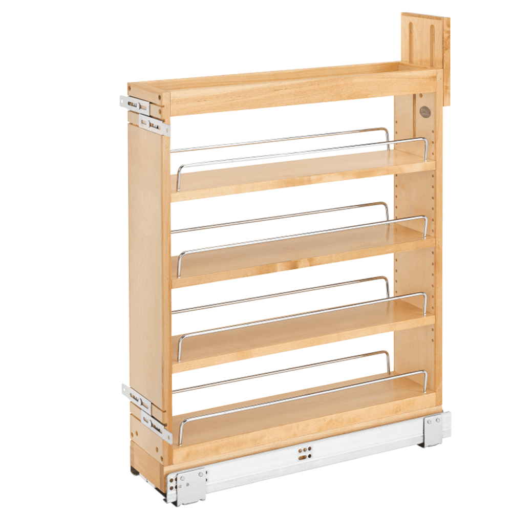 6" 3-Shelf Pullout Organizer with BLUMOTION Soft-Closing Servo Drive, Wood - Main Image