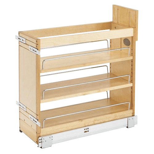 8-3/4" 2-Shelf Pullout Drawer/Door Organizer with BLUMOTION Soft-Closing, Wood - Main Image