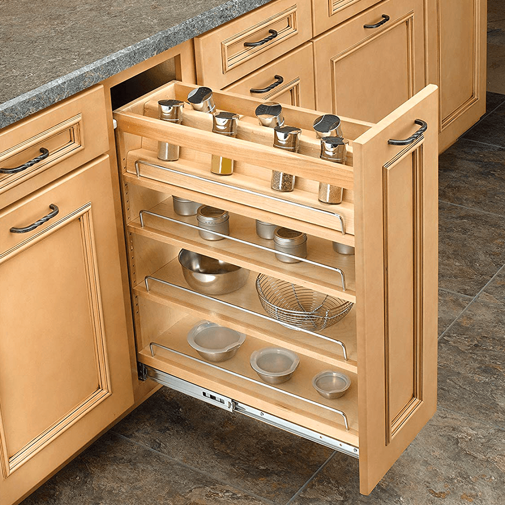 10" Spice Rack, Wood - Alt Image 1