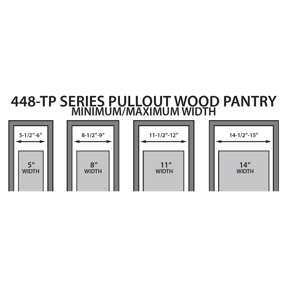 5" x 43-3/8" Pullout Pantry with Soft-Closing, Wood, 22" Depth - Alt Image 6