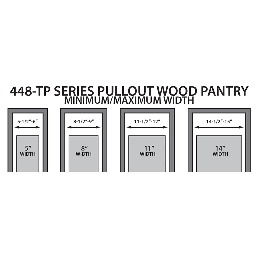 11" x 43-1/2" Pullout Pantry with Soft-Closing, Wood, 22" Depth - Alt Image 6