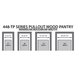 14" x 43-1/4" Pullout Pantry with Soft-Closing, Wood, 22" Depth - Alt Image 6