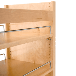 5" x 58-3/8" Pullout Pantry with Soft-Closing, Wood - Alt Image 1