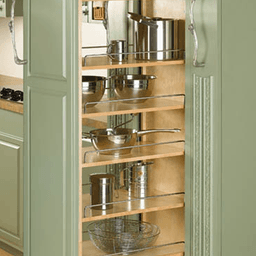 14" x 58-1/4" Pullout Pantry with Soft-Closing, Wood - Alt Image 5