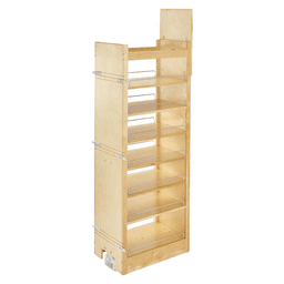 14" x 58-1/4" Pullout Pantry with Soft-Closing, Wood - Main Image