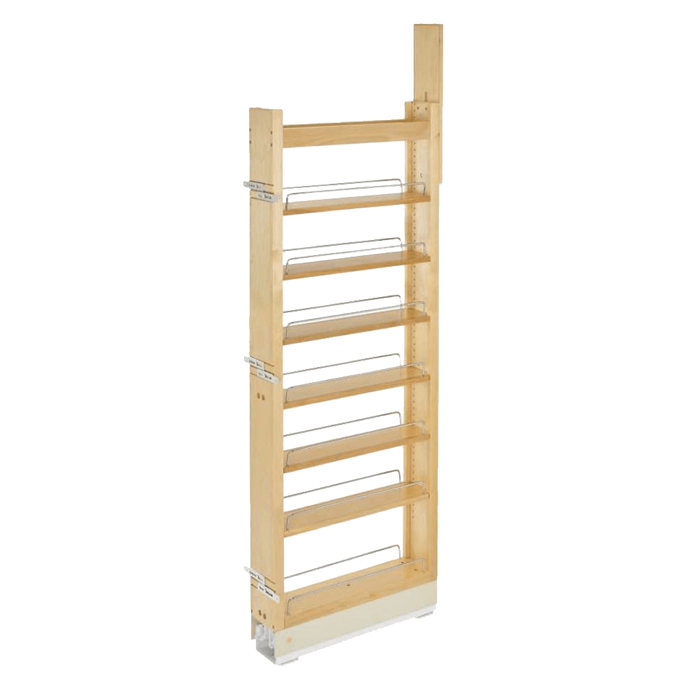 5" x 58-3/8" Pullout Pantry with Soft-Closing, Wood - Main Image