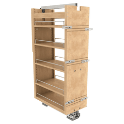 5" 5-Shelf Tall Cabinet Pullout Pantry Organizer with Fulterer Soft-Close Slide Alt 1 - Image