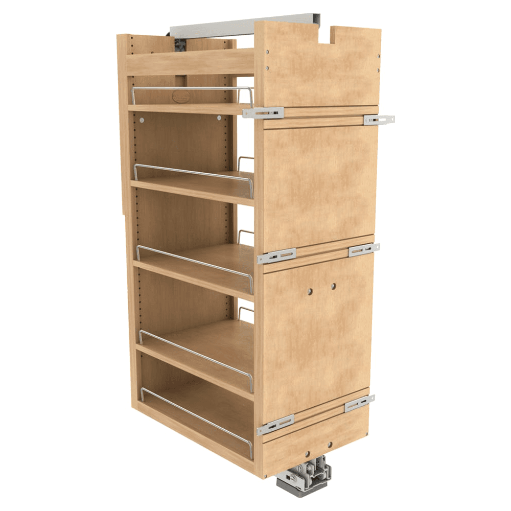 14" 5-Shelf Tall Cabinet Pullout Pantry Organizer with Fulterer Soft-Close Slide Main - Image